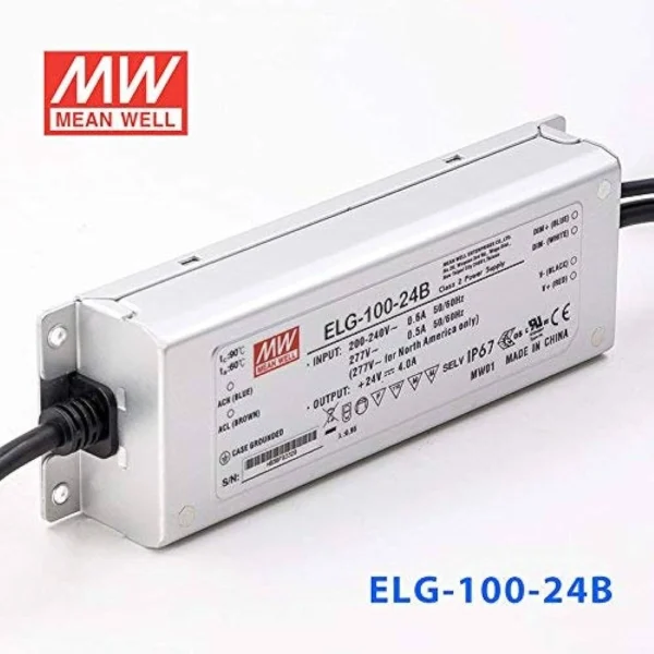 НАПОЈУВАЊЕ ELG-100-24B,24V DC, 6.25A, 219X63X35.5(LxWxH)mm,IP67,MEAN WELL