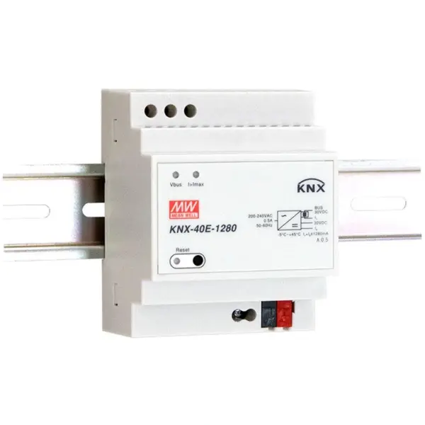 НАПОЈУВАЊЕ KNX-40E-1280,30 V DC, 72X90X57(LxWxH)mm,DIN ШИНА, MEAN WELL