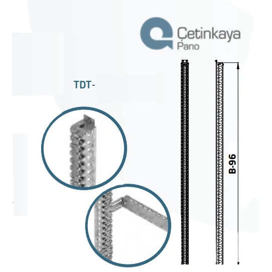 ВЕРТИКАЛЕН НОСАЧ ЗА CPA, H=1800mm, 01.T.TDT.M.180 CETINKAYA