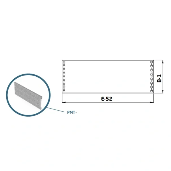 ПАРЦИЈАЛНА МОНТАЖНА ПЛОЧА ЗА CPA, L=600mm, H=200mm,01.T.PMT.M.6020 CETINKAYA