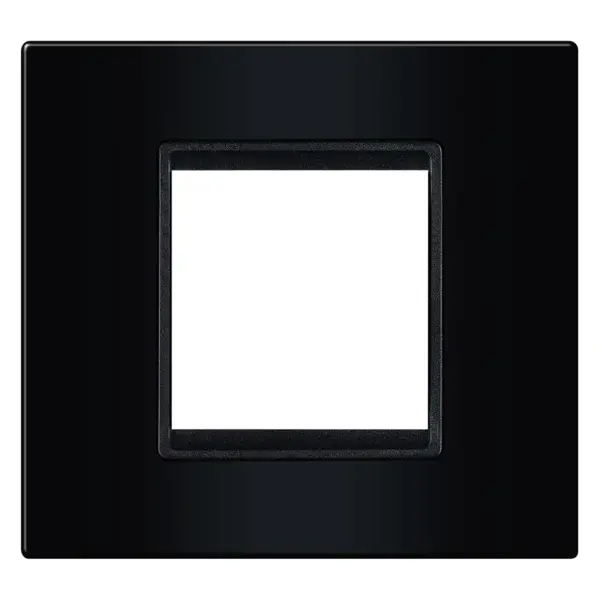 Рамка 2M EXP BASIC, црна со црн носач 70102.EE